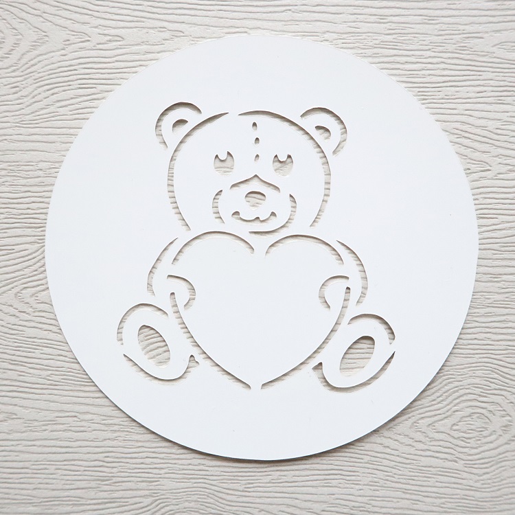 Small pp drawing stencil round