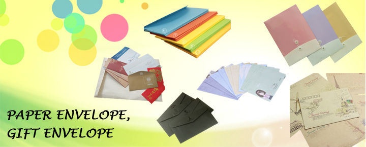 color lined paper envelopes