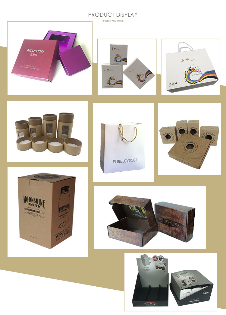 New Products Eco Friendly Folding Professional Printing Paper Gift Box with Clear PVC Window
