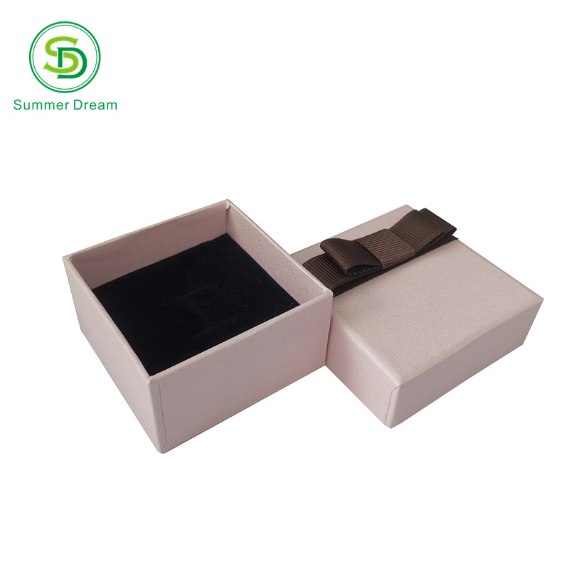 eco friendly custom gold logo cardboard necklace and accessories packaging box