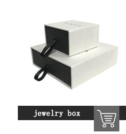 custom logo green paper necklace gift box bow