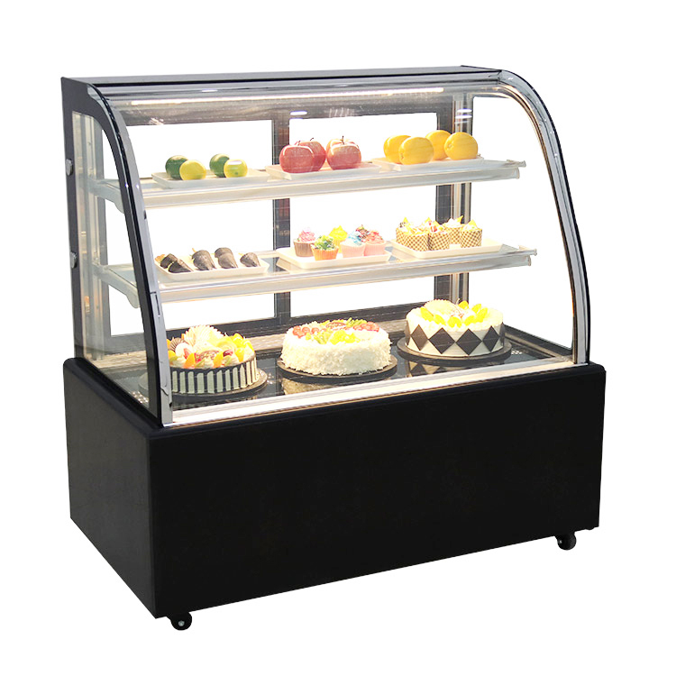 durable high quality vegetable fruit ice cream cake display freezer