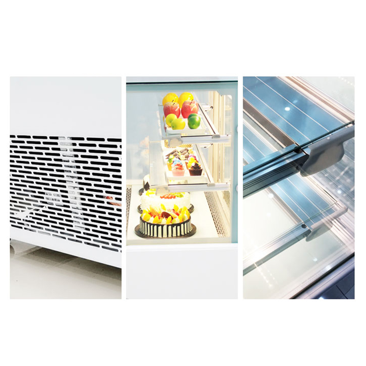 BingHe mini table top cooler cake display cabinet showcase chiller