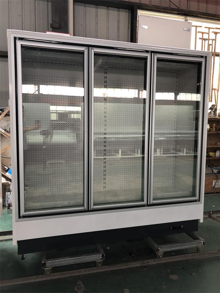 wholesale commercial supermarket upright freezer display refrigerator