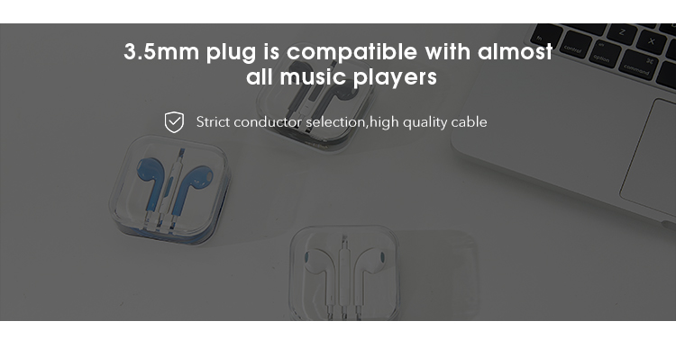 Cool Design 1.1 Meters Electroplate In-ear Wired 3.5mm Connectors Mini Headphone Headset Earphone
