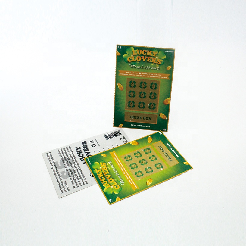 plastic PVC printing google play and scratch off card